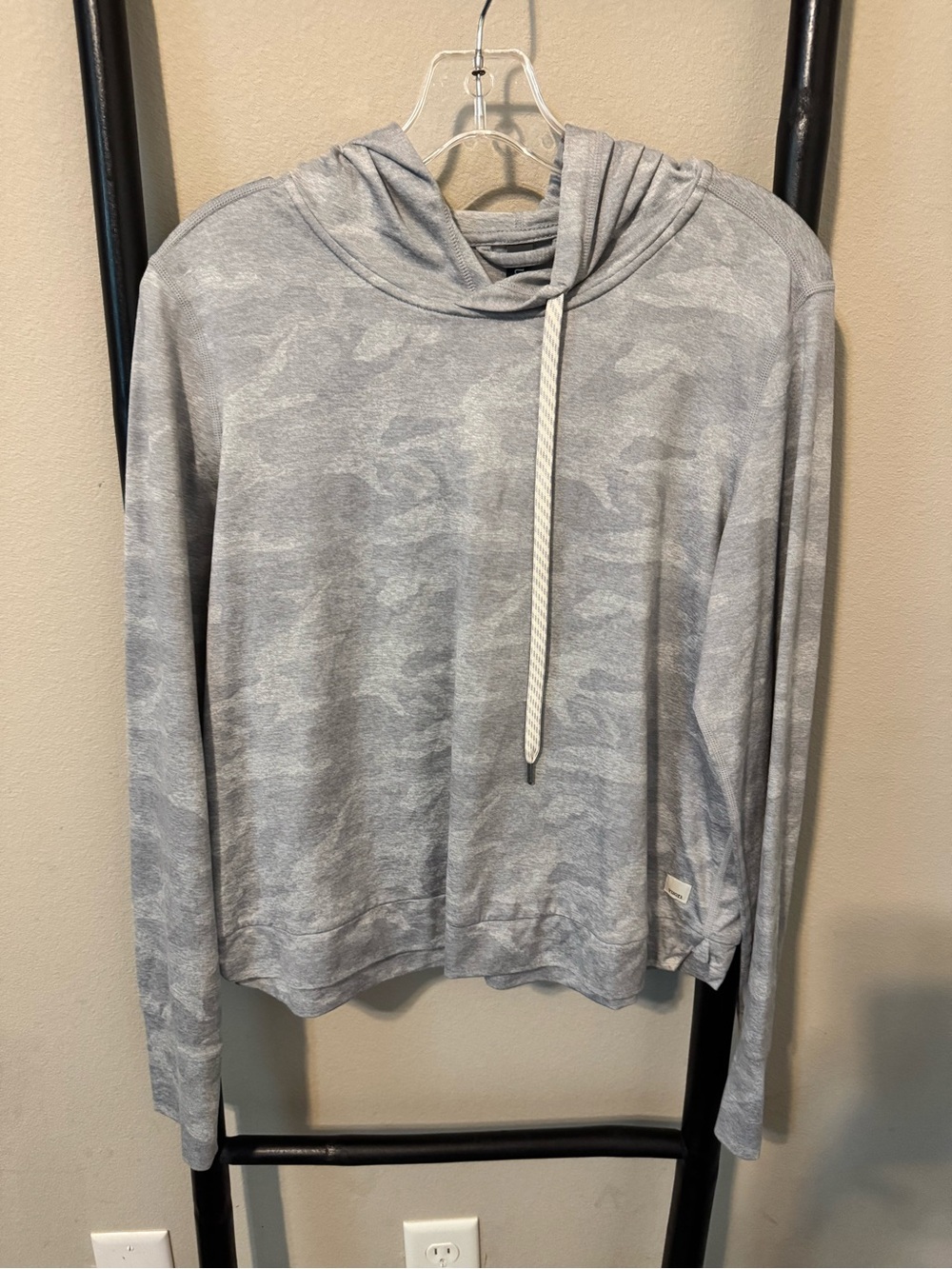 Vuori Gray Camo Lightweight Hoodie
